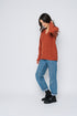 Christy-Mock Neck Split Front Pullover